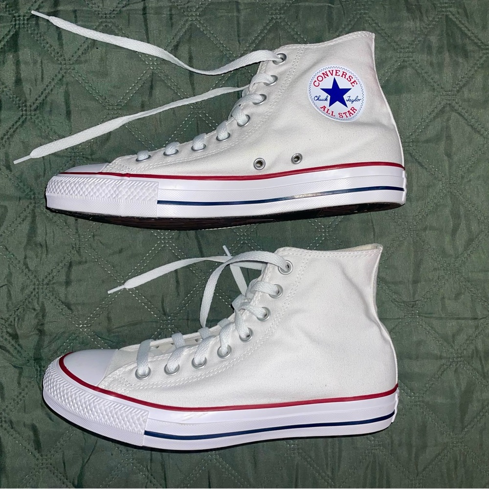 NWT CONVERSE "Chuck Taylor All Star" Canvas Shoe in Optical White, Men's Sz 6.5 - Picture 9 of 14